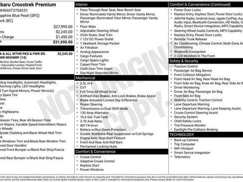 Certified 2026 Subaru Crosstrek 2.5i Premium AWD/4WD image 40