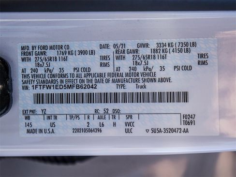 Used 2021 Ford F150 XLT w/ Equipment Group 302A High image 35