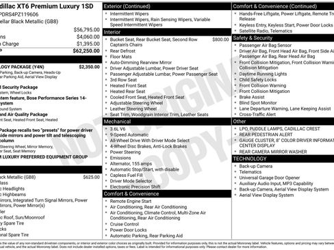 Certified 2023 Cadillac XT6 Premium Luxury w/ Technology Package AWD/4WD image 3