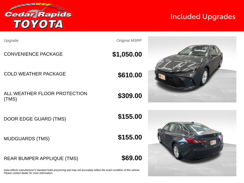 Certified 2025 Toyota Camry LE w/ Convenience Package AWD/4WD image 7