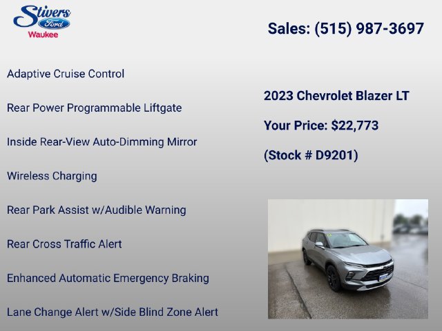 Used 2023 Chevrolet Blazer LT w/ Convenience Package AWD/4WD image 22