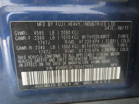 Used 2011 Subaru Outback 2.5i Premium AWD/4WD image 26
