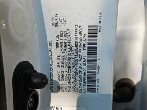 Used 2016 Honda CR-V SE image 16