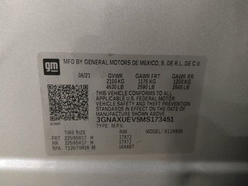 Used 2021 Chevrolet Equinox LT AWD/4WD image 33