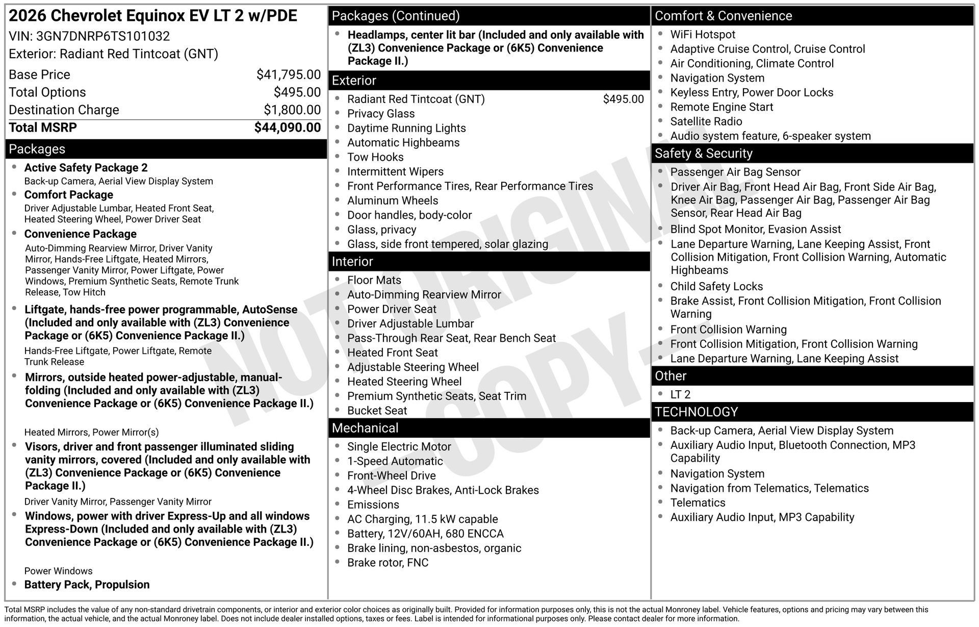 New 2026 Chevrolet Equinox EV LT FWD image 3