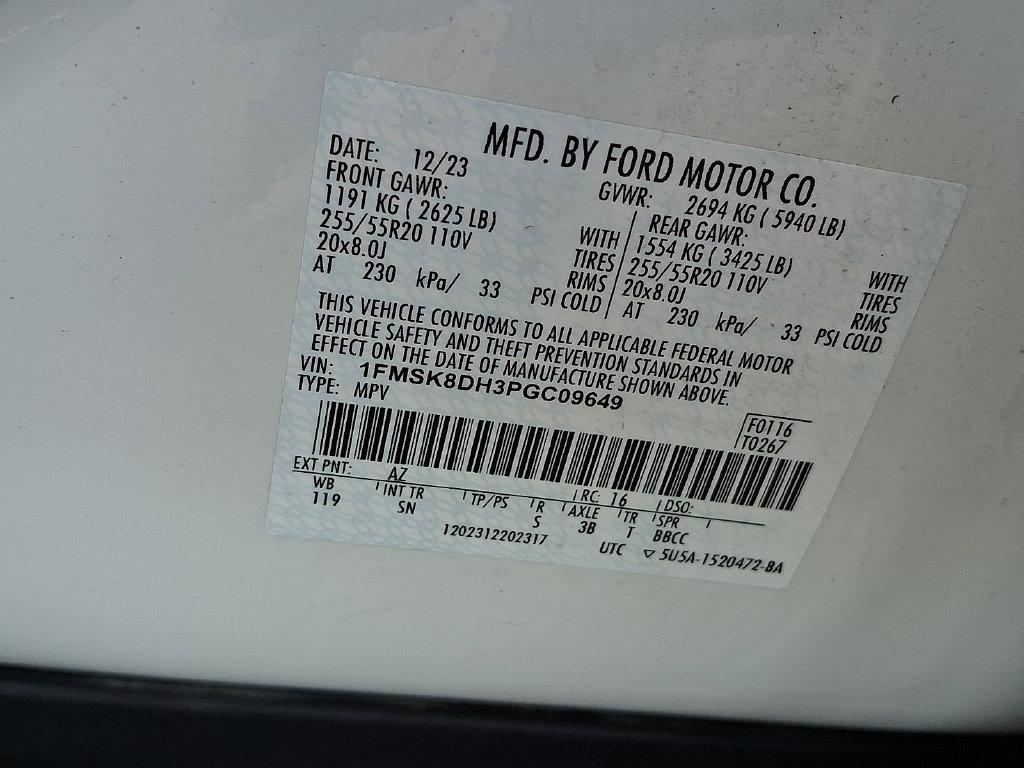 Certified 2023 Ford Explorer XLT w/ Equipment Group 202A AWD/4WD image 27