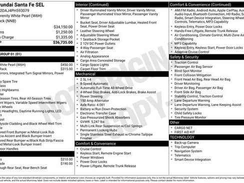 Certified 2023 Hyundai Santa Fe SEL AWD/4WD image 10
