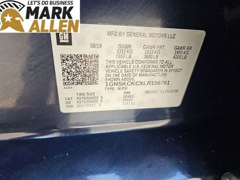 Used 2020 Chevrolet Tahoe Premier w/ Max Trailering Package AWD/4WD image 33