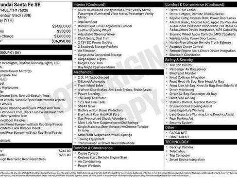 New 2026 Hyundai Santa Fe SE FWD image 28