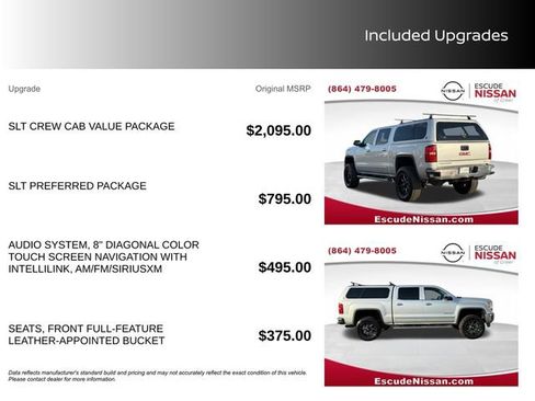 Used 2015 GMC Sierra 1500 SLT w/ SLT Crew Cab Value Package image 13