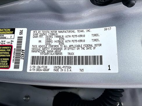 Used 2018 Toyota Tundra SR5 w/ SR5 Upgrade Package AWD/4WD image 22