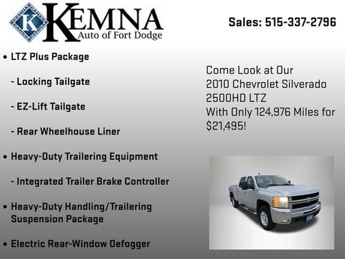 Used 2010 Chevrolet Silverado 2500 LTZ w/ Convenience Package image 13