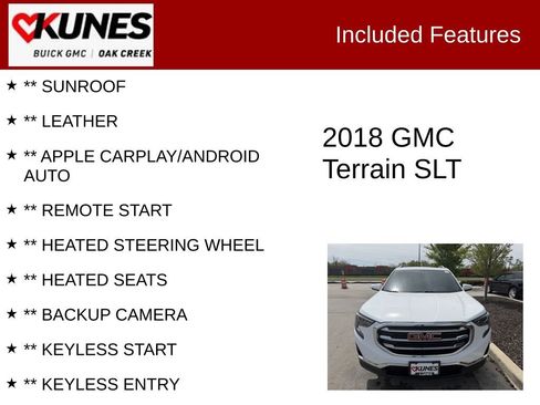 Used 2018 GMC Terrain SLT w/ Infotainment Package II AWD/4WD image 2