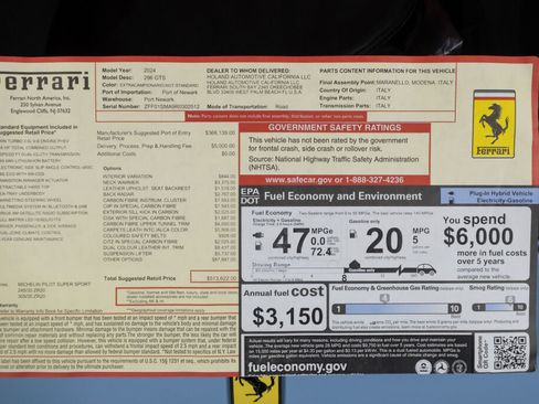 Used 2024 Ferrari 296 GTS RWD image 25