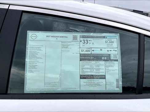 New 2027 Nissan Sentra S w/ Floor Mat Package FWD image 12