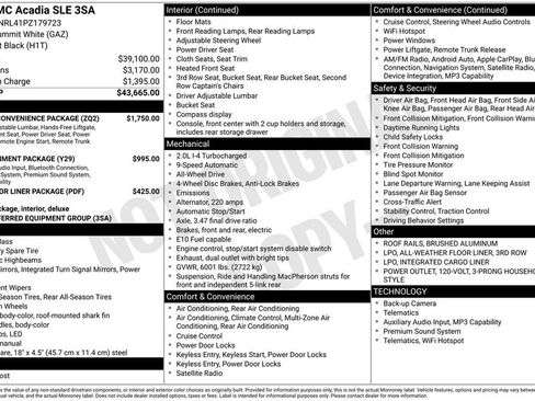 Used 2023 GMC Acadia SLE w/ Driver Convenience Package AWD/4WD image 28