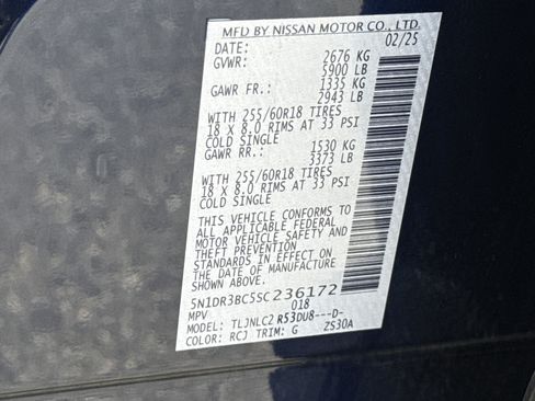 Used 2025 Nissan Pathfinder SV image 40