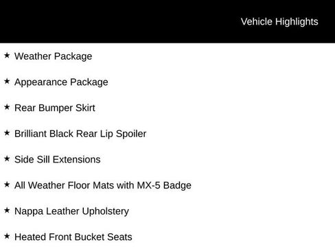 New 2026 MAZDA MX-5 Miata Grand Touring w/ Appearance Package RWD image 3