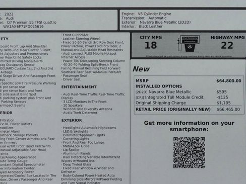 Used 2023 Audi Q7 3.0T Premium image 57