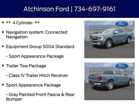 Certified 2024 Ford Ranger Lariat w/ Trailer Tow Package image 12