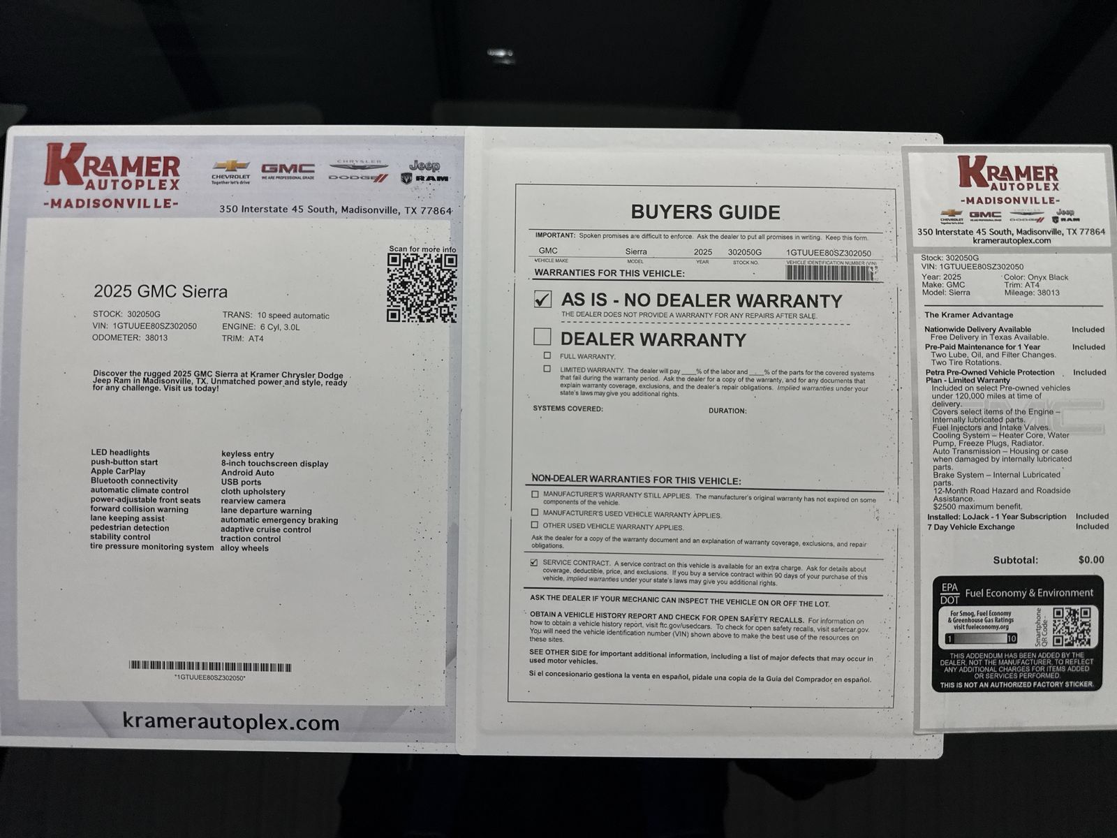 Used 2025 GMC Sierra 1500 AT4 w/ AT4 Premium Package AWD/4WD image 35