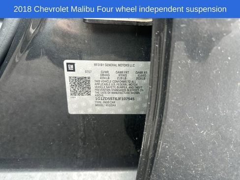 Used 2018 Chevrolet Malibu LT w/ Leather Package image 19