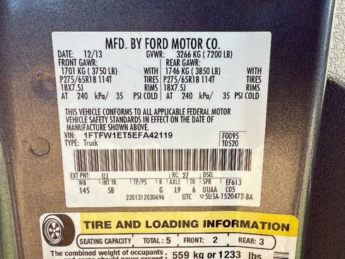 Used 2014 Ford F150 FX4 w/ Equipment Group 402A Luxury image 47