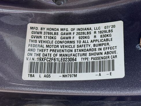 Used 2020 Honda Civic LX image 36