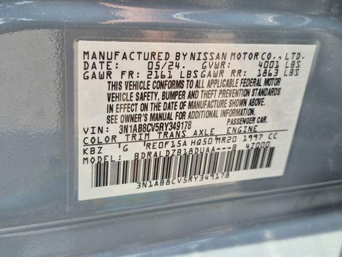 Certified 2024 Nissan Sentra SV w/ All-Weather Package FWD image 33