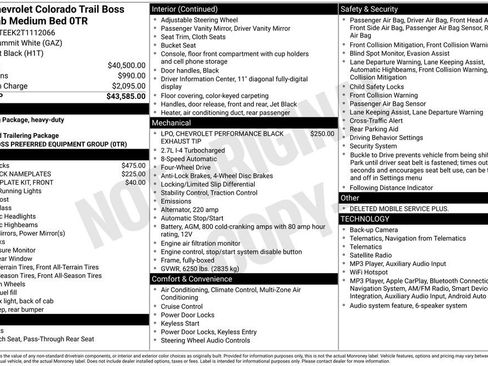 Certified 2026 Chevrolet Colorado Trail Boss AWD/4WD image 34