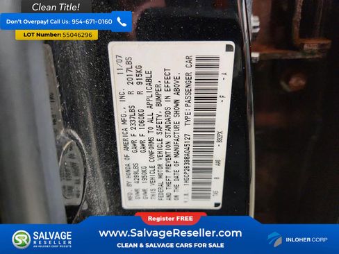 Used 2008 Honda Accord LX image 16