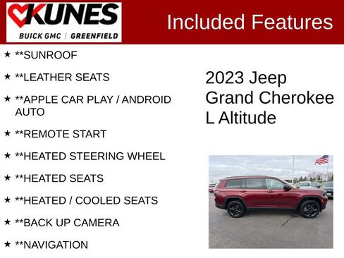 Used 2023 Jeep Grand Cherokee L Laredo image 2