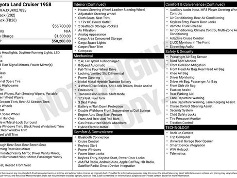Used 2025 Toyota Land Cruiser 1958 AWD/4WD image 31