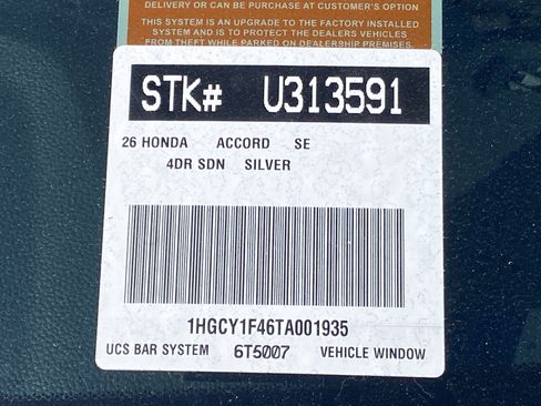 Used 2026 Honda Accord SE image 31