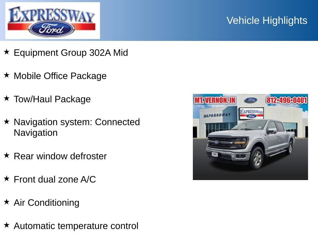 Used 2024 Ford F150 XLT w/ Equipment Group 302A MID AWD/4WD image 2
