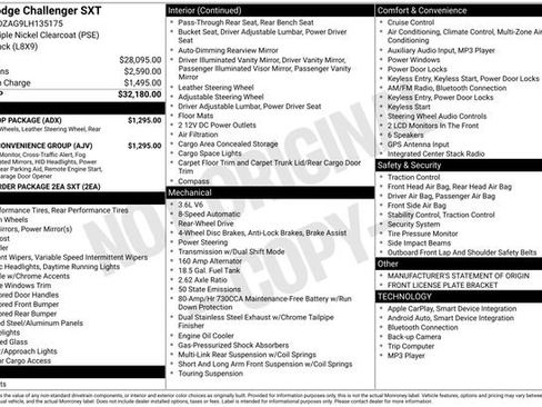 Used 2020 Dodge Challenger SXT w/ Driver Convenience Group image 28