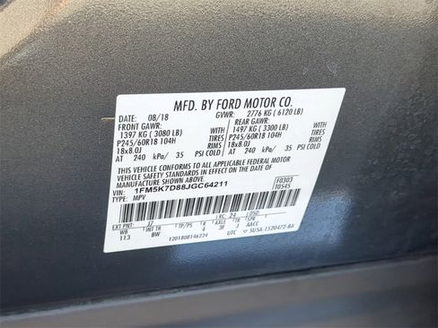 Used 2018 Ford Explorer XLT w/ Equipment Group 202A image 37