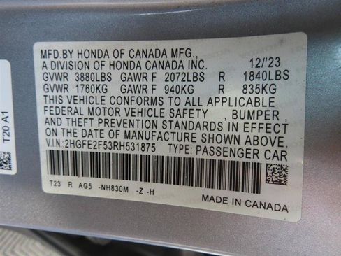 Used 2024 Honda Civic Sport image 34