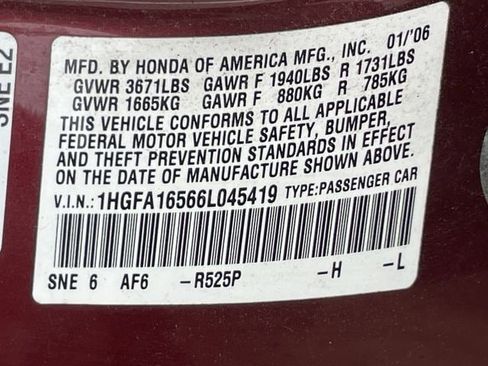 Used 2006 Honda Civic LX image 25