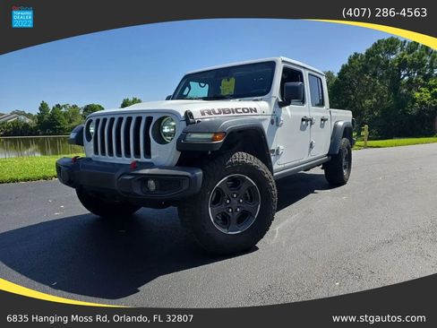 Used 2021 Jeep Gladiator Rubicon w/ LED Lighting Group AWD/4WD image 1
