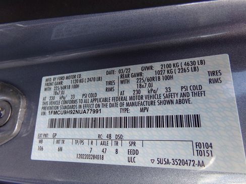 Used 2022 Ford Escape SEL w/ Technology Package AWD/4WD image 50