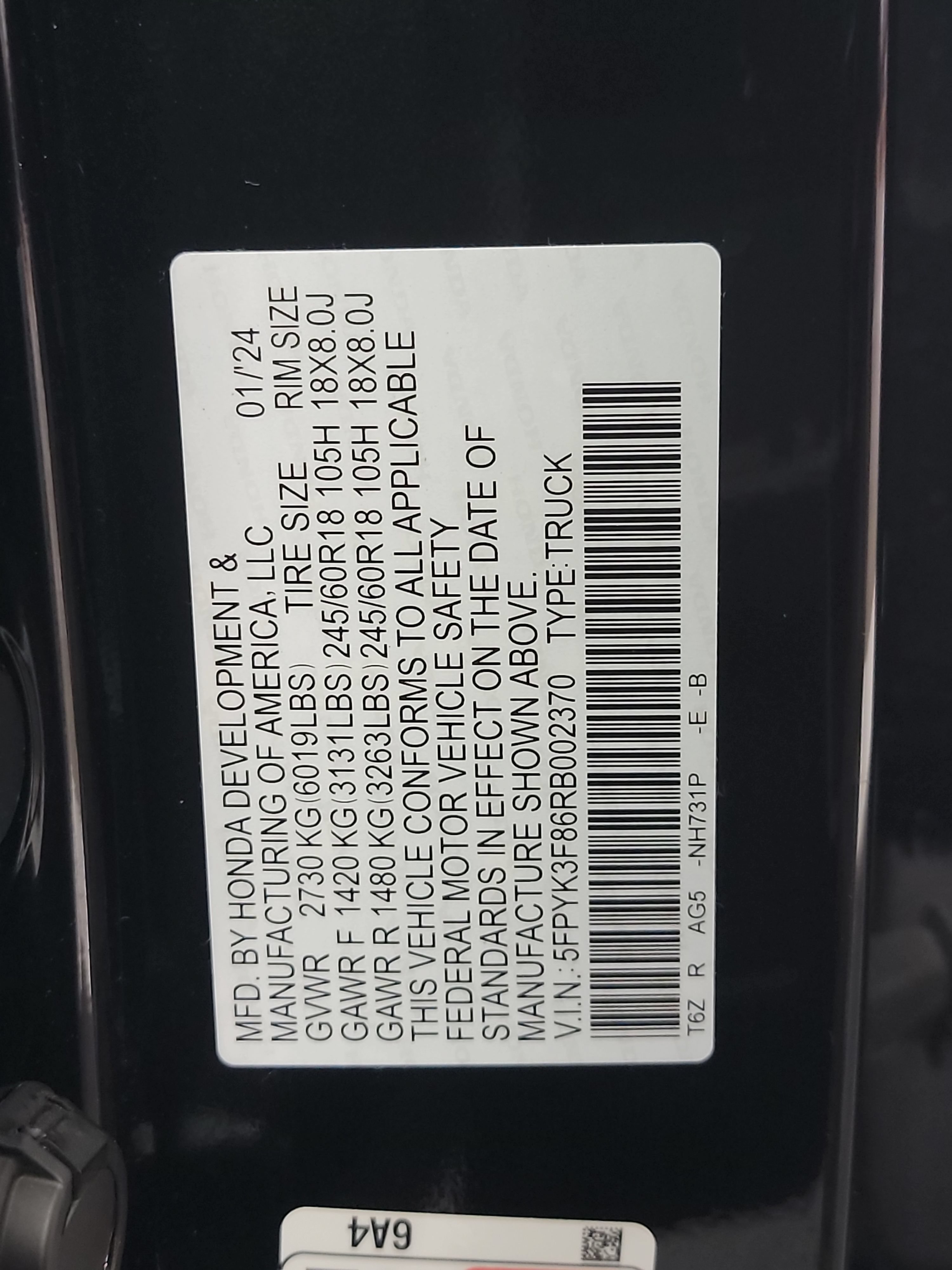 Used 2024 Honda Ridgeline Black Edition image 33