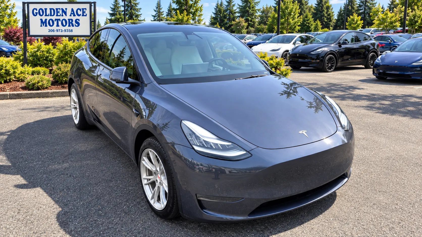 Used 2021 Tesla Model Y Long Range AWD/4WD image 3