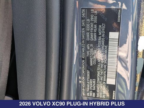 New 2026 Volvo XC90 T8 Plus w/ Protection Package Premier AWD/4WD image 33