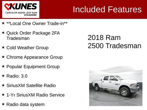 Used 2018 RAM 2500 Tradesman w/ Chrome Appearance Group image 3