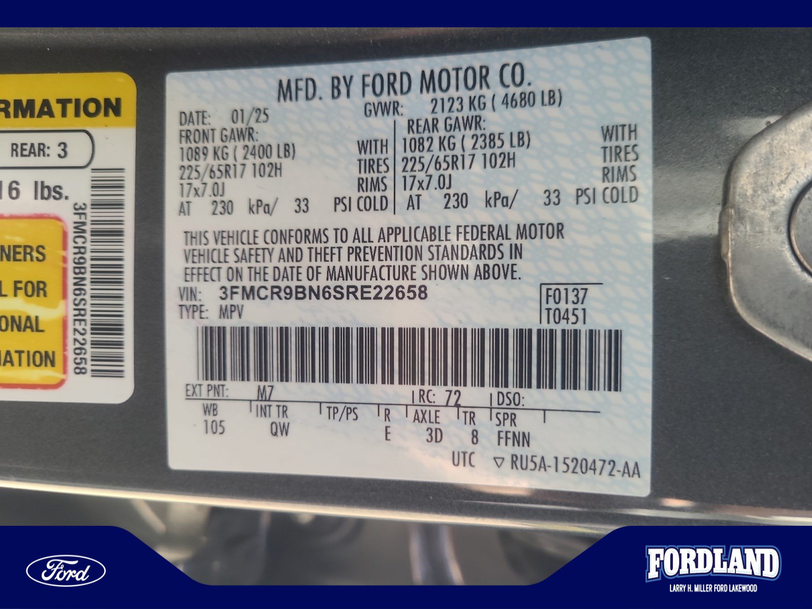 Used 2025 Ford Bronco Sport Big Bend AWD/4WD image 25