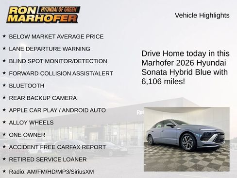 Used 2026 Hyundai Sonata Blue FWD image 15
