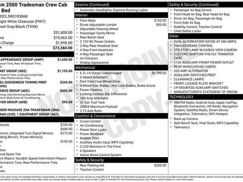 Used 2024 RAM 2500 Tradesman w/ Chrome Appearance Group AWD/4WD image 46