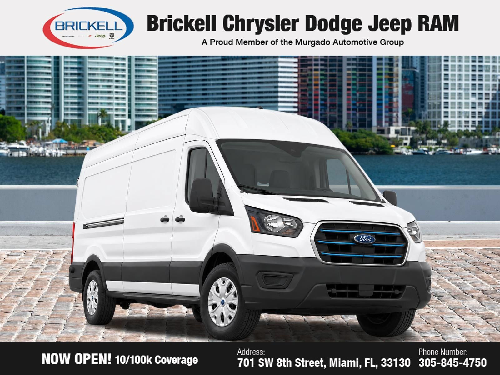 Used 2023 Ford E-Transit Medium Roof RWD image 2