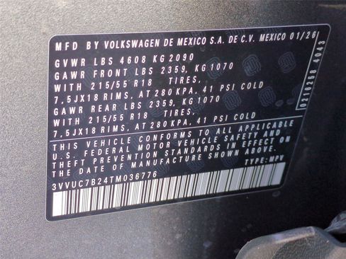 New 2026 Volkswagen Taos SE AWD/4WD image 21